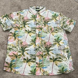 Mens short sleeve button down shirt